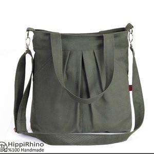 Hippirhino Canvas Pocket Tote